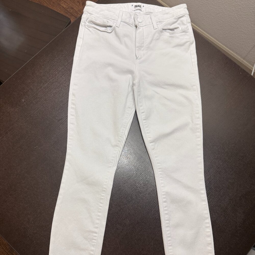PAIGE White Skinny Jeans | Women’s Designer Denim | Size 29 - Picture 2 of 9